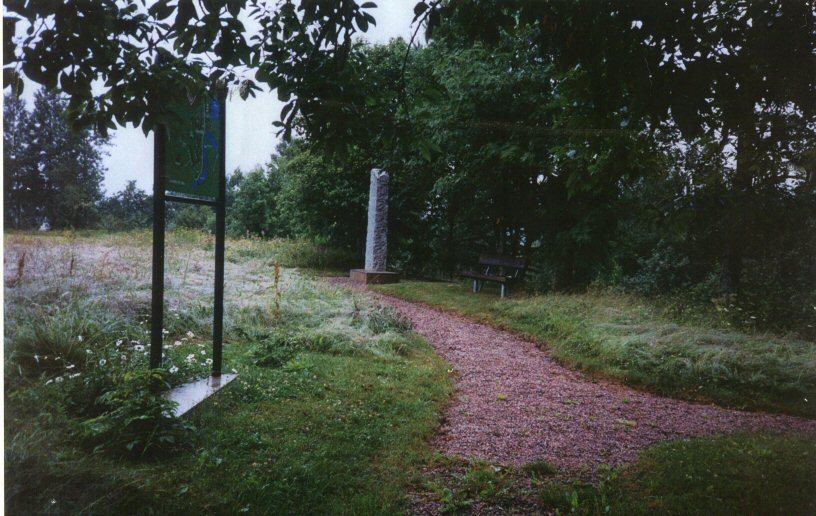 Minnestenen i Baggböle