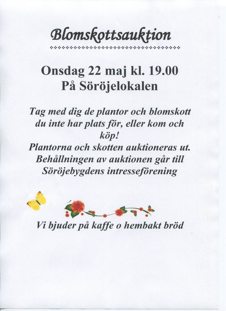 Blomskottsauktion